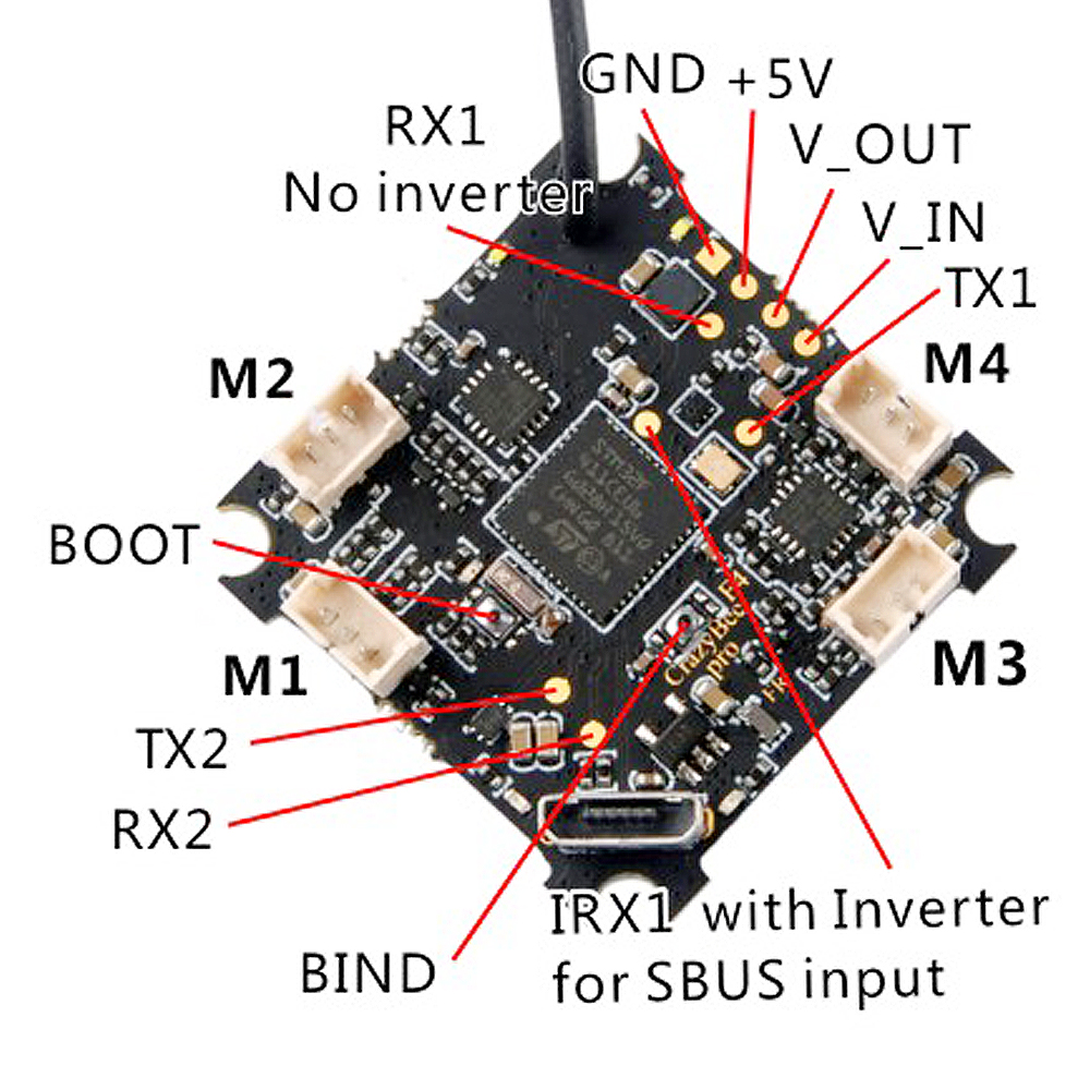 CrazyBee F4 FR Pro 背面