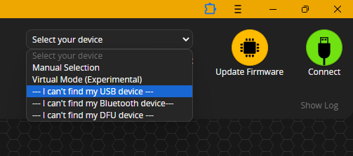 Betaflight App - 添加 USB 设备