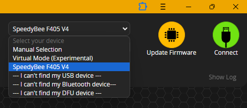 Betaflight App - 蓝牙设备
