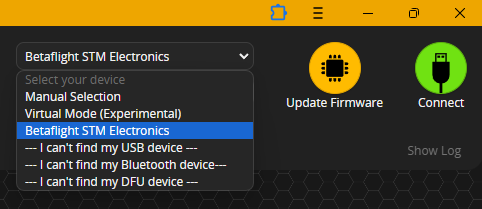 Betaflight App - USB 设备