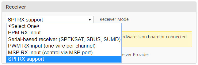 FrSky SPI 接收机模式选择