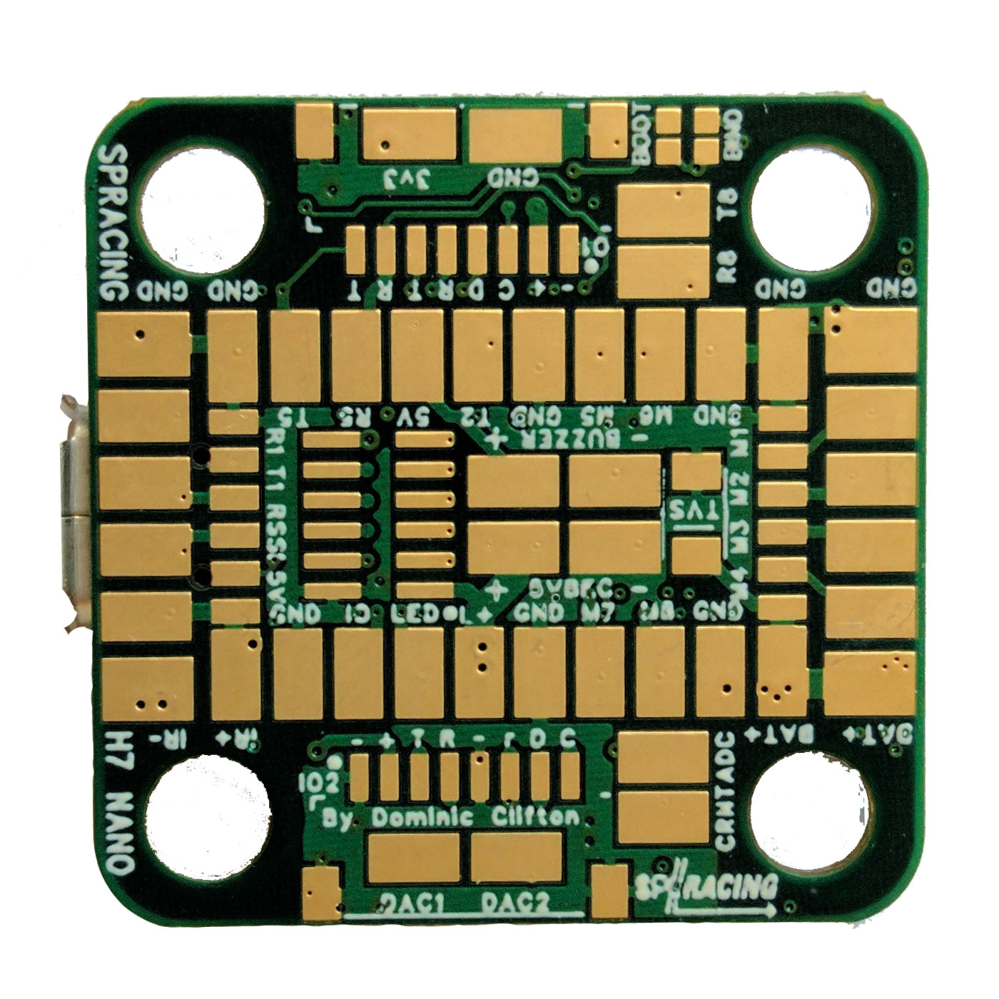 仅带焊盘的 SPRacingH7NANO NANO-S